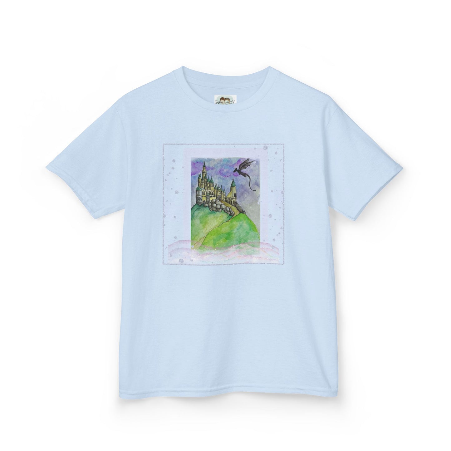 Colorful Adventure Kids Tee, Perfect for Playdates, Birthdays, Gifts, and Cozy Days, Dreamy Castle Design, Fun Shirt for Boys and Girls