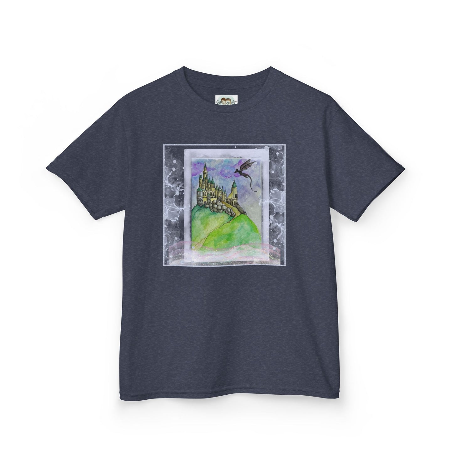 Colorful Adventure Kids Tee, Perfect for Playdates, Birthdays, Gifts, and Cozy Days, Dreamy Castle Design, Fun Shirt for Boys and Girls