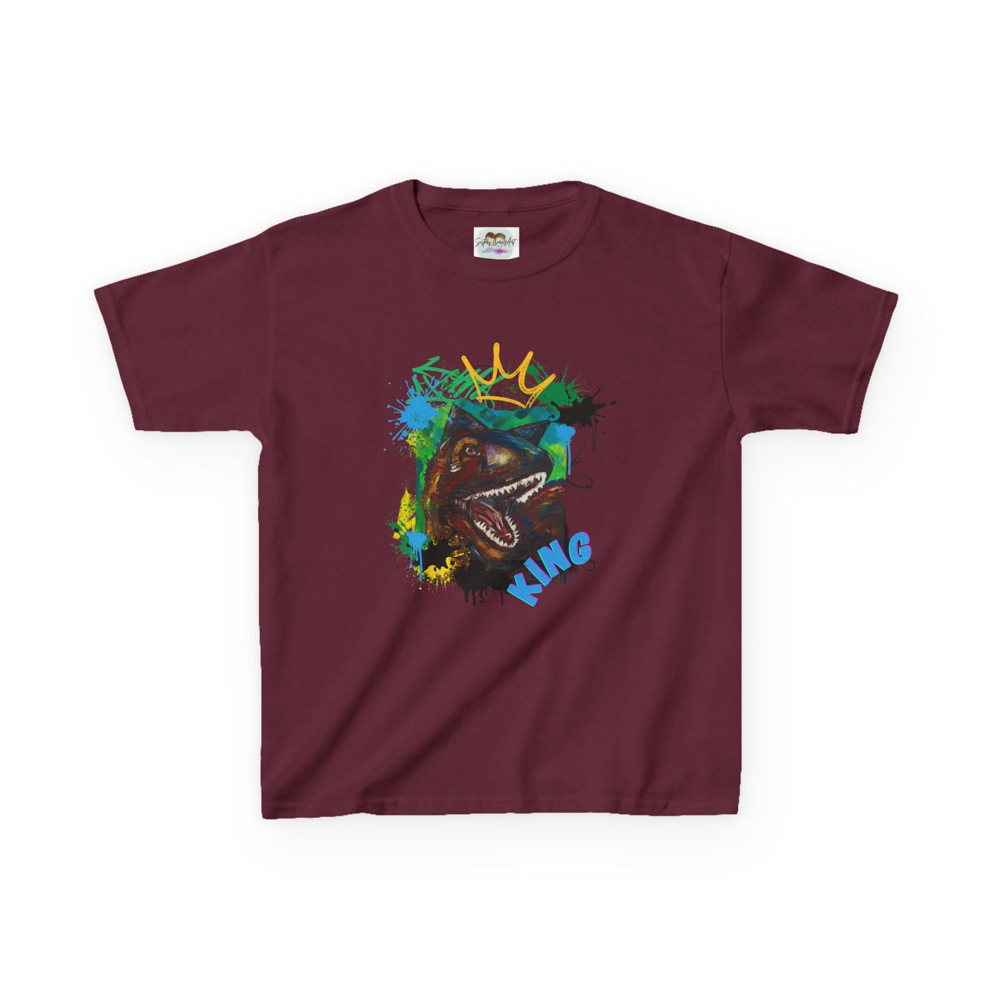Dino King Kids Tee, Fun Dinosaur Shirt, Gift for Young Explorers, Birthday Party Outfit, School Shirt