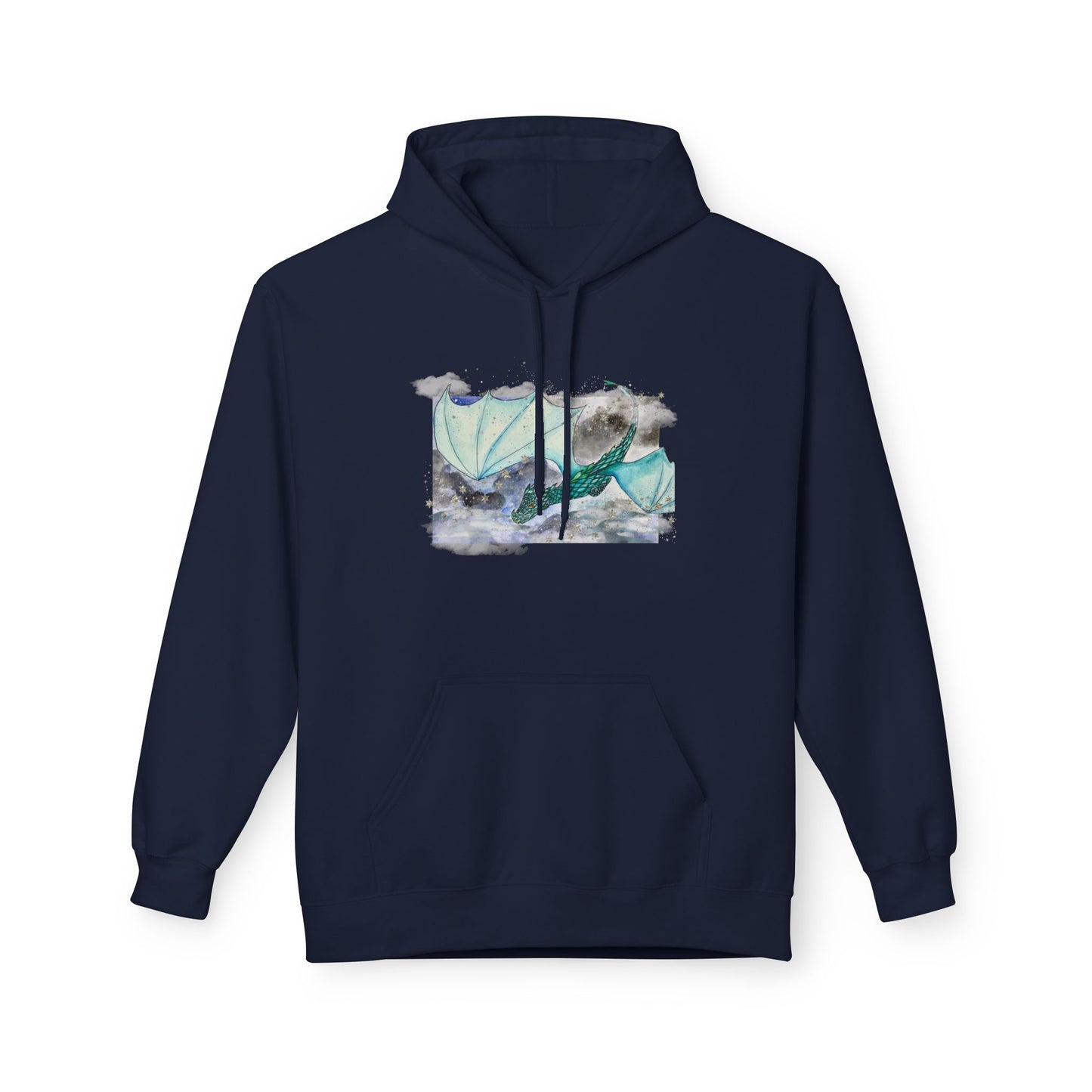 Cozy Dragon Fleece Hoodie - Perfect for Fans, Gift for Holidays, Casual Wear, Comfortable Outfit, Unique Dragon Design