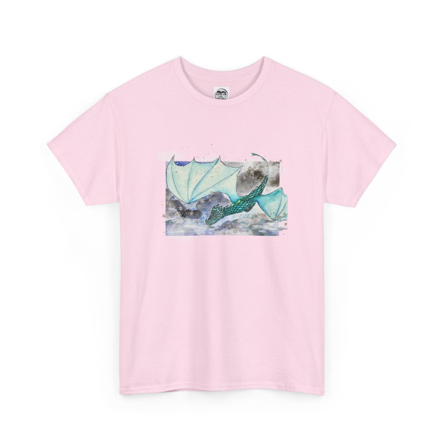 Dragon Flying through Storm Clouds Unisex Tee, Fantasy T-Shirt, Dragon Lover Gift, Eco-Friendly Apparel, Comfortable Casual Top, Unique Graphic Tee