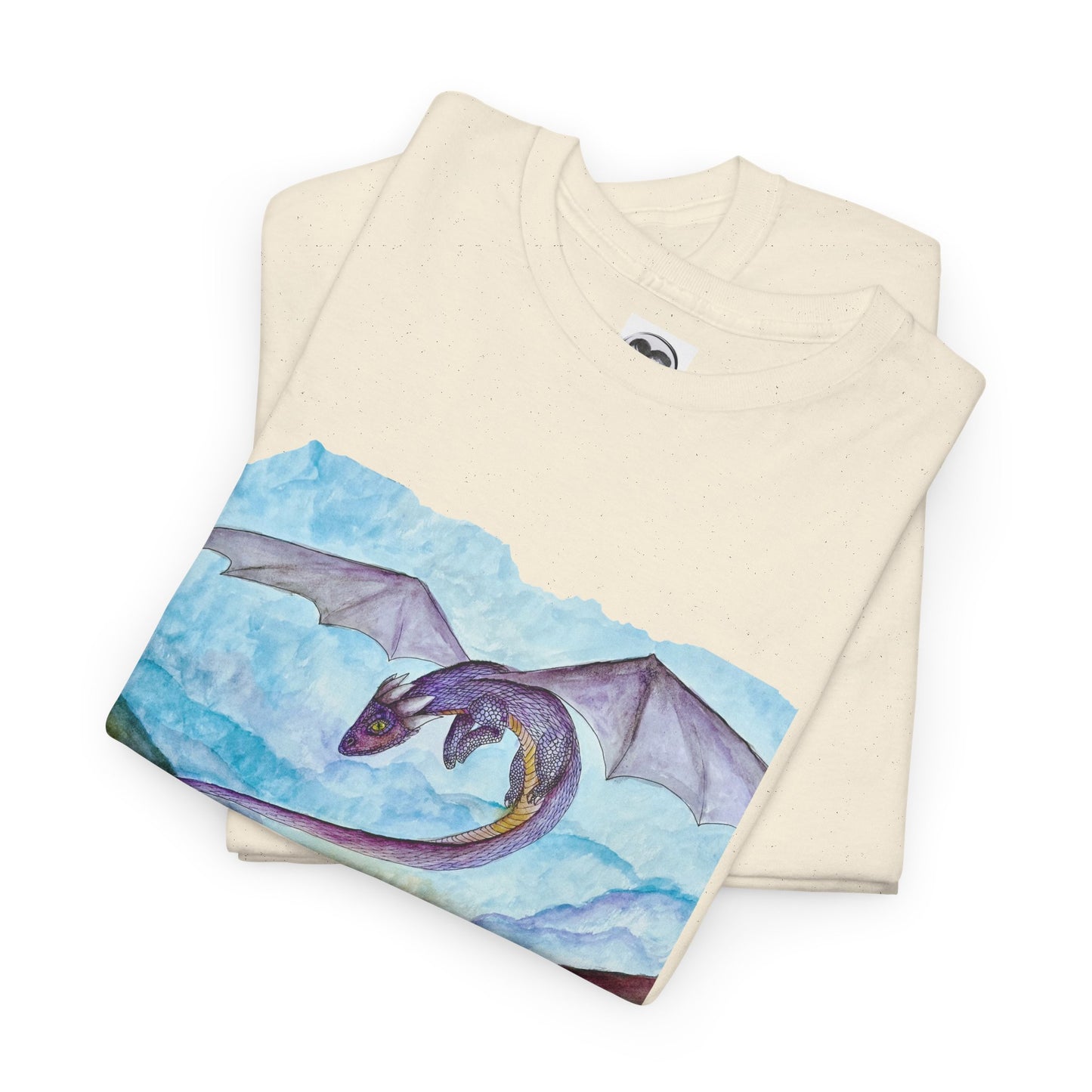 Dragon Graphic Unisex Heavy Cotton Tee, Fantasy T-Shirt, Gift for Dragon Lovers, Casual Wear, Birthday Gift, Geek Clothing