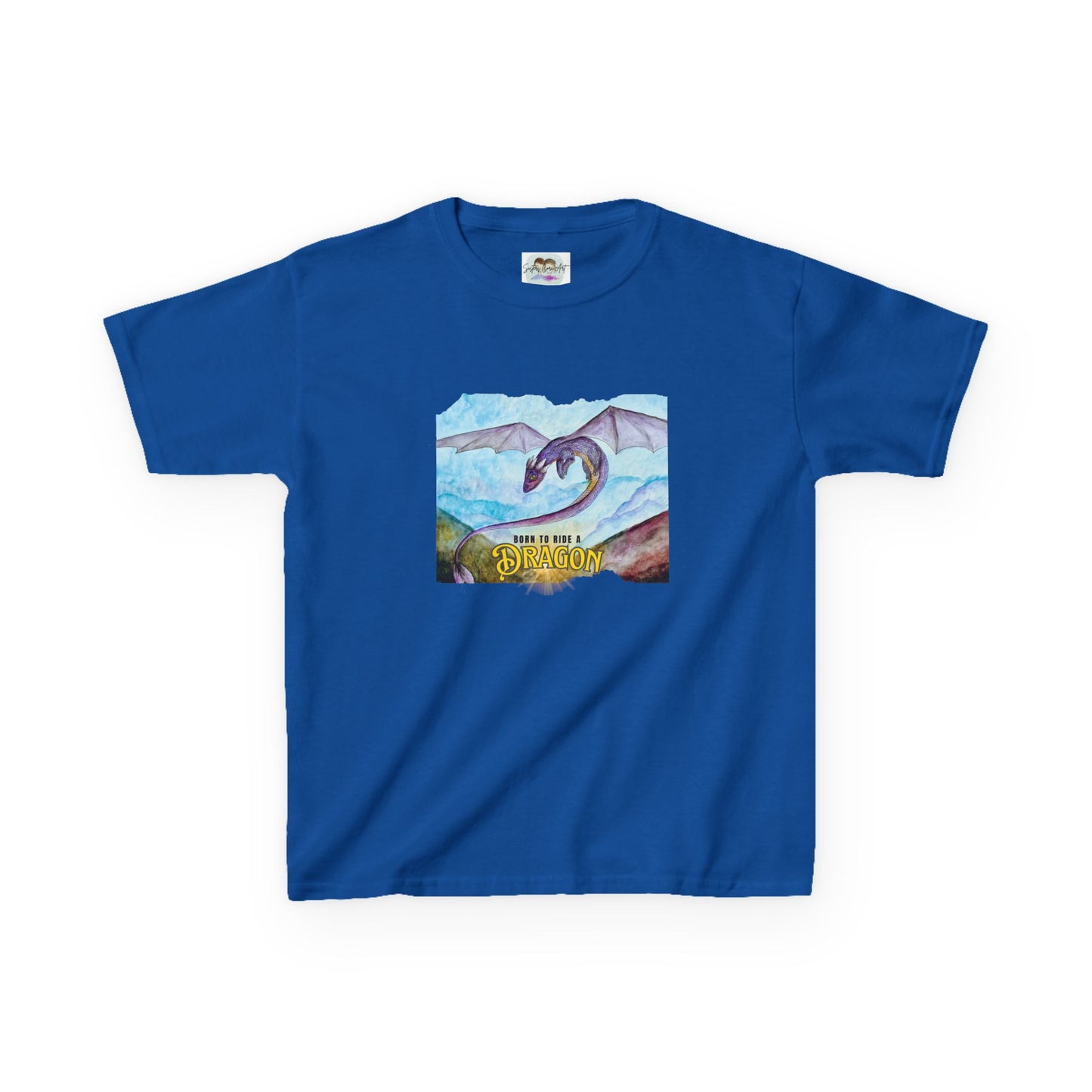 Fantasy Dragon Kids Tee, Born to Ride a Dragon Kids Shirt, Dragon Lover Gift, Children's Apparel, Unique Tee for Boys and Girls