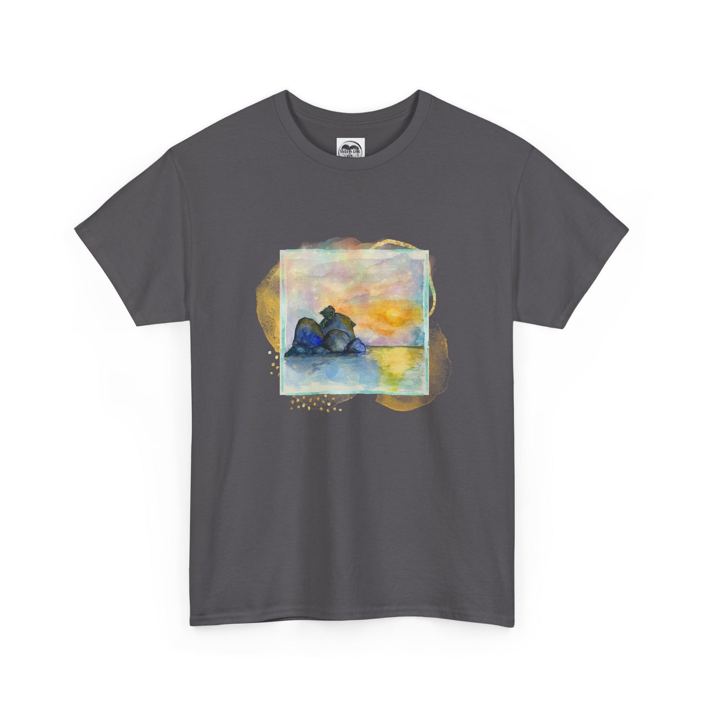 Sunset Dragon Unisex Tee, Unique Gift for Fantasy Lovers, Eco- Friendly Fashion
