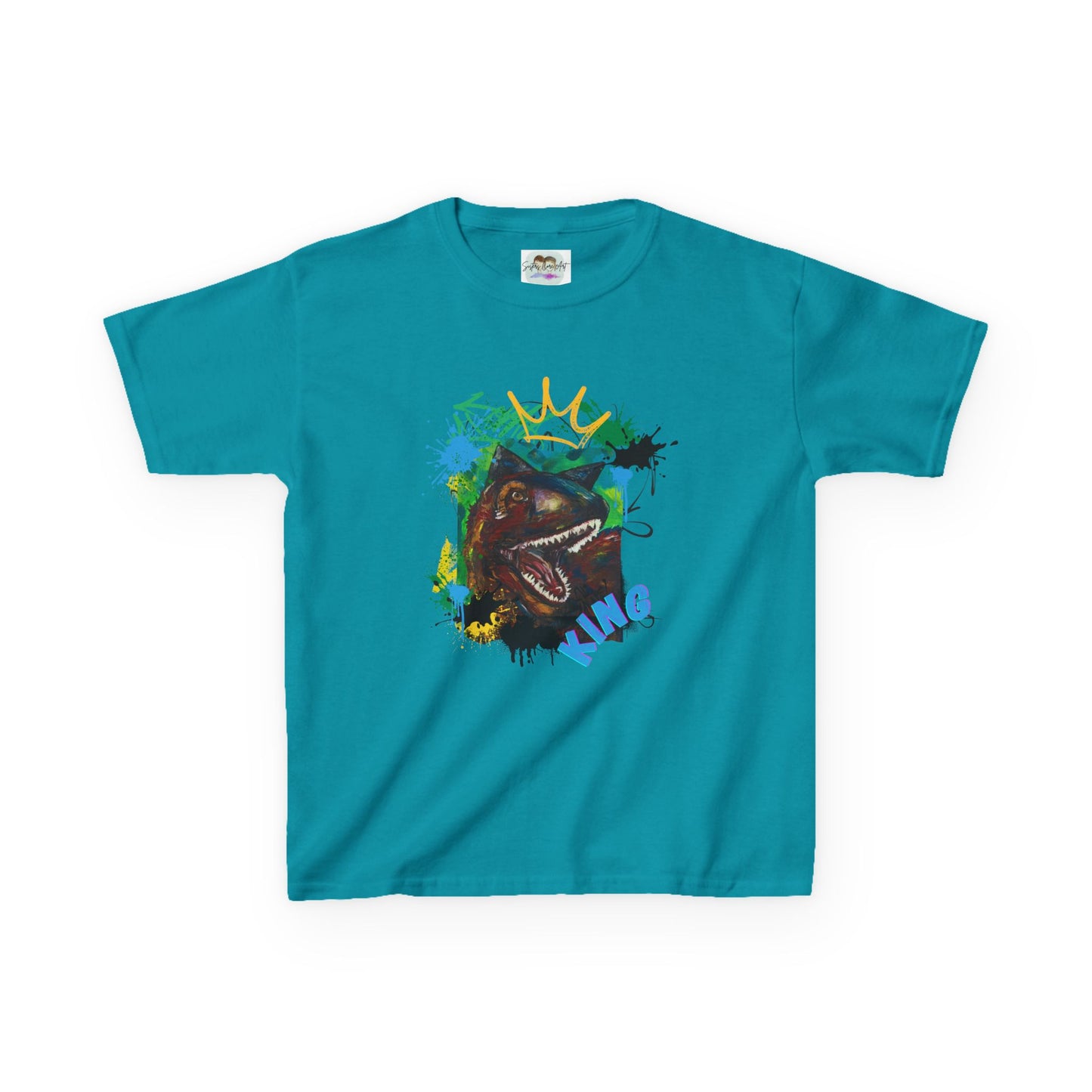 Dino King Kids Tee, Fun Dinosaur Shirt, Gift for Young Explorers, Birthday Party Outfit, School Shirt