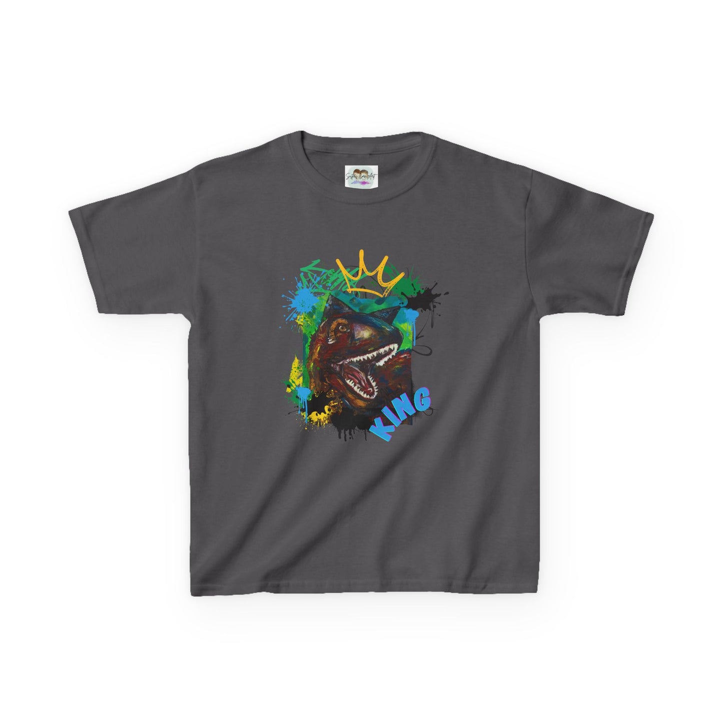 Dino King Kids Tee, Fun Dinosaur Shirt, Gift for Young Explorers, Birthday Party Outfit, School Shirt