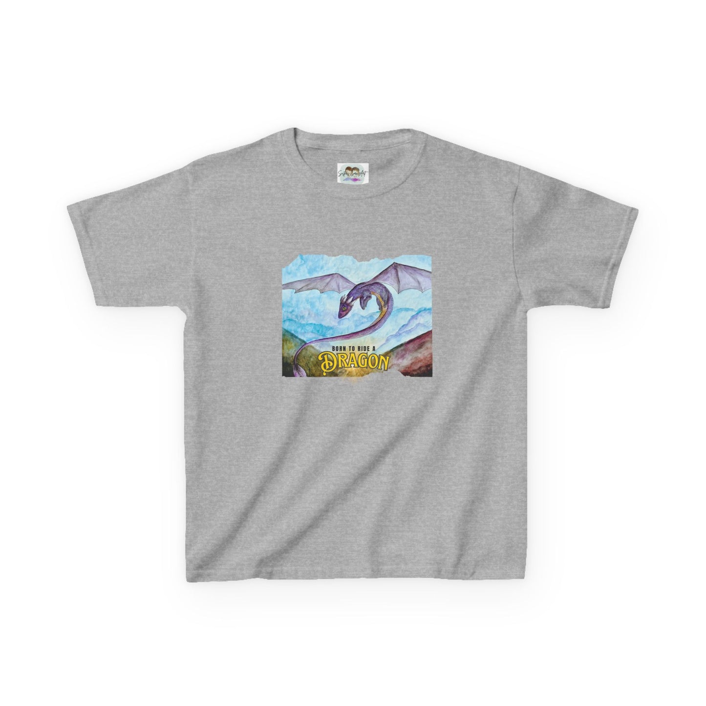 Fantasy Dragon Kids Tee, Born to Ride a Dragon Kids Shirt, Dragon Lover Gift, Children's Apparel, Unique Tee for Boys and Girls