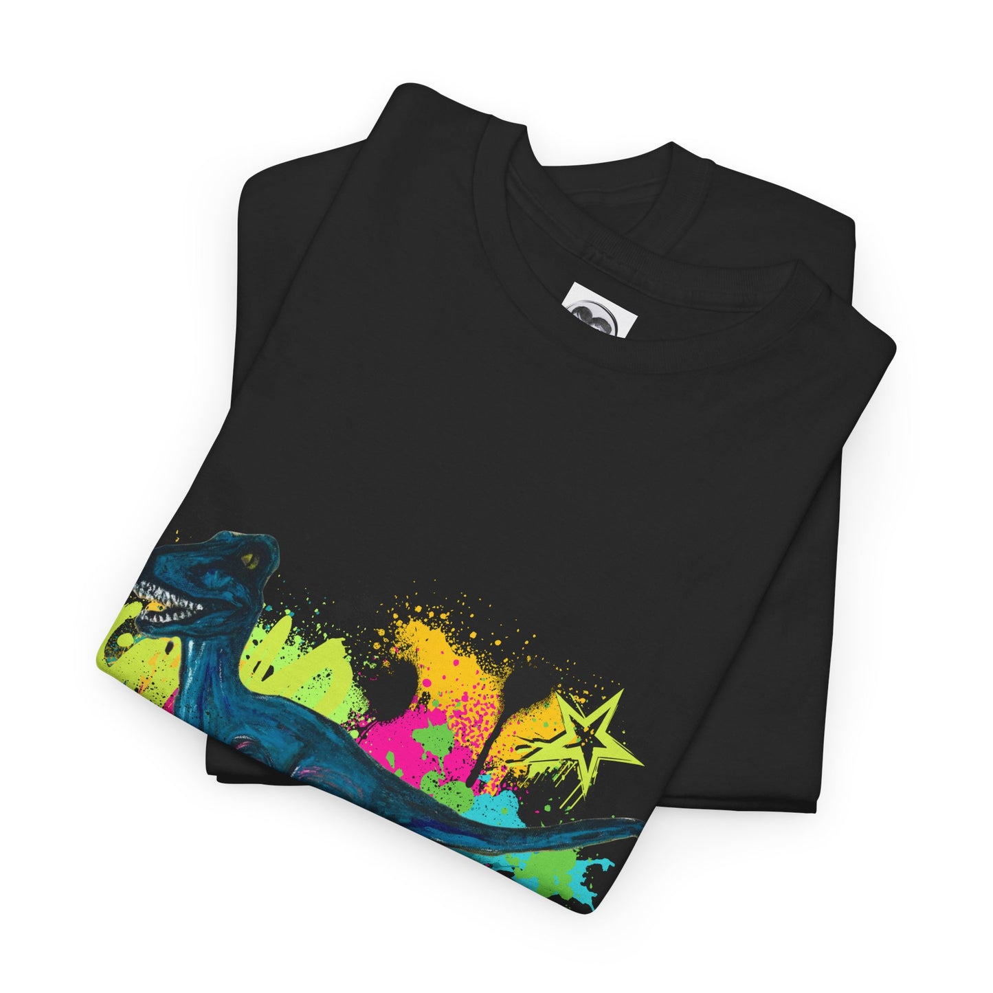 Dinosaur Art Unisex Heavy Cotton Tee | Perfect for Dinosaur Lovers, Fun Gift for Birthdays, Unique Fashion Statement