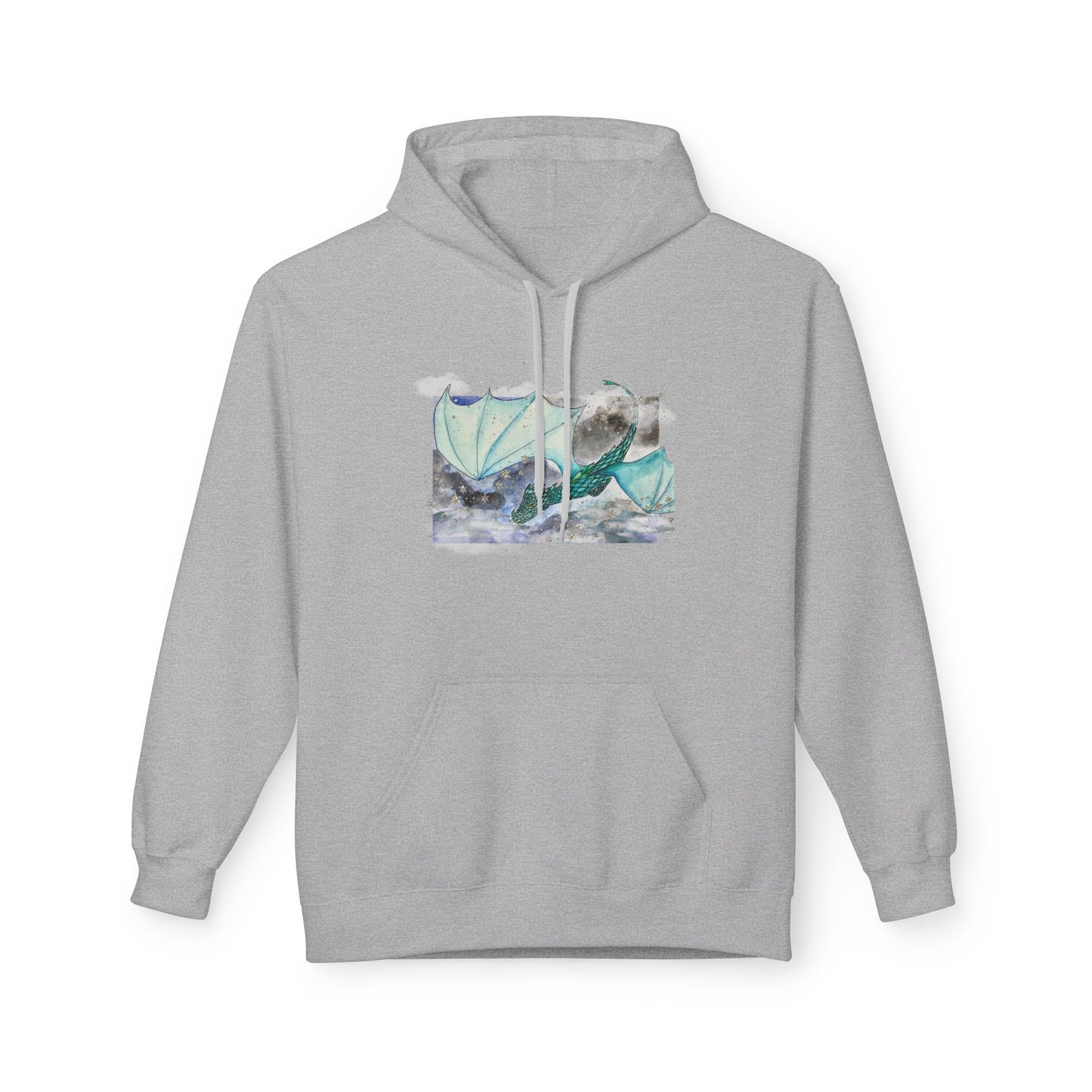 Cozy Dragon Fleece Hoodie - Perfect for Fans, Gift for Holidays, Casual Wear, Comfortable Outfit, Unique Dragon Design