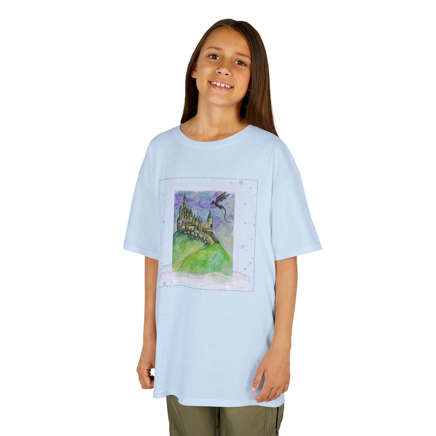 Colorful Adventure Kids Tee, Perfect for Playdates, Birthdays, Gifts, and Cozy Days, Dreamy Castle Design, Fun Shirt for Boys and Girls