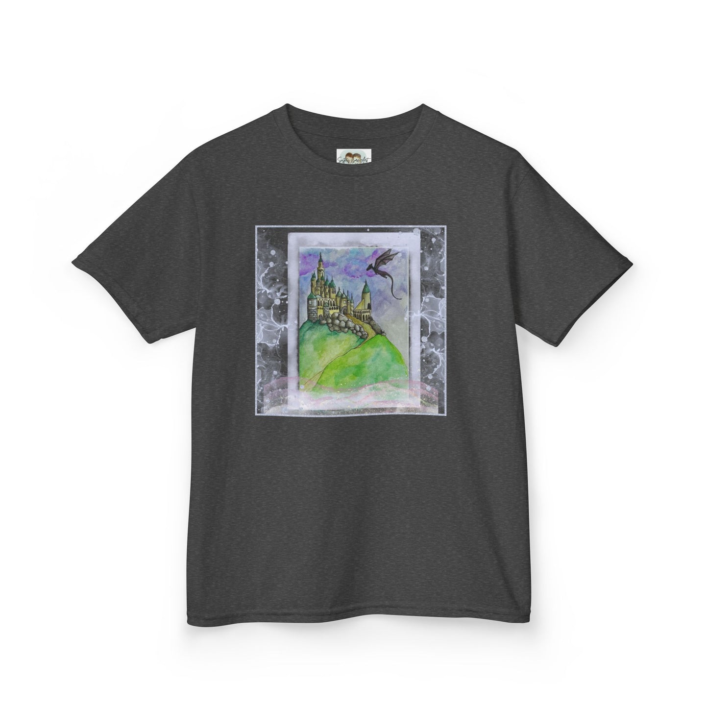 Colorful Adventure Kids Tee, Perfect for Playdates, Birthdays, Gifts, and Cozy Days, Dreamy Castle Design, Fun Shirt for Boys and Girls