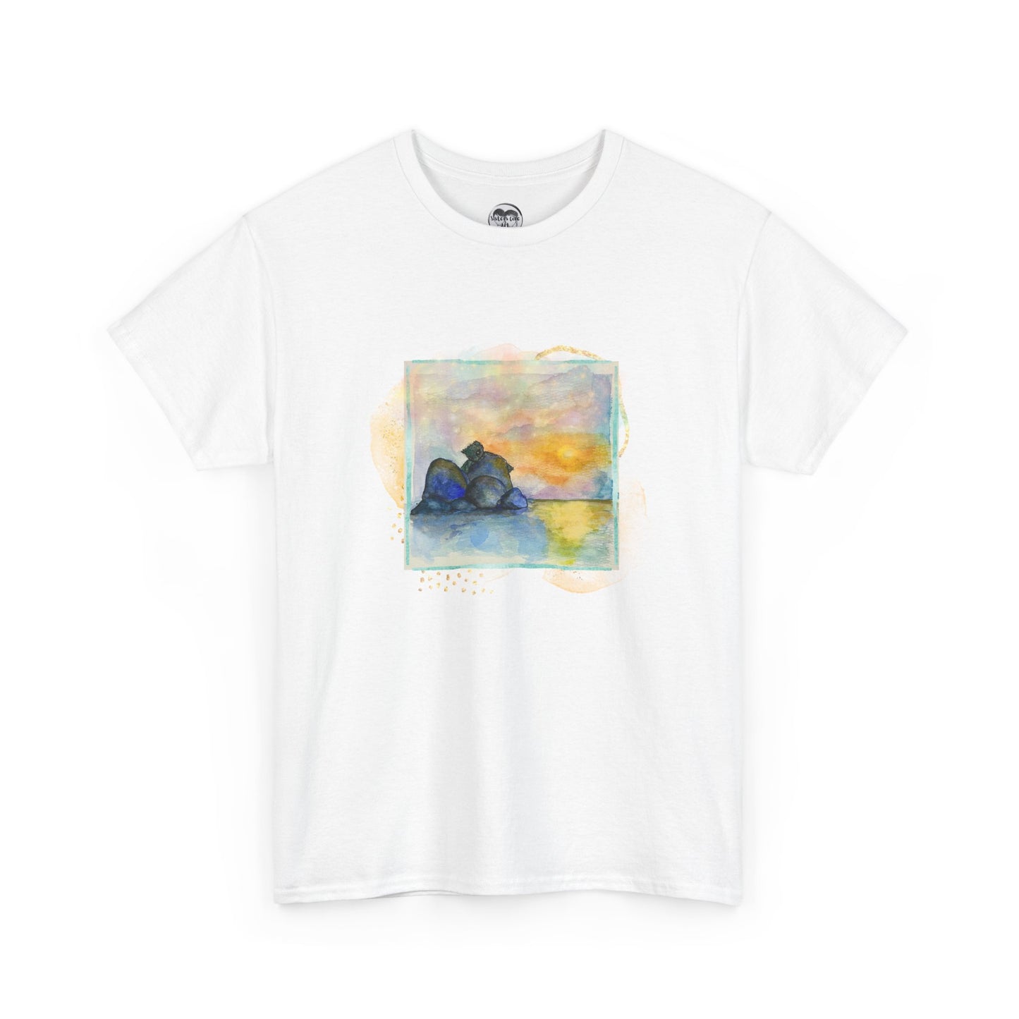 Sunset Dragon Unisex Tee, Unique Gift for Fantasy Lovers, Eco- Friendly Fashion