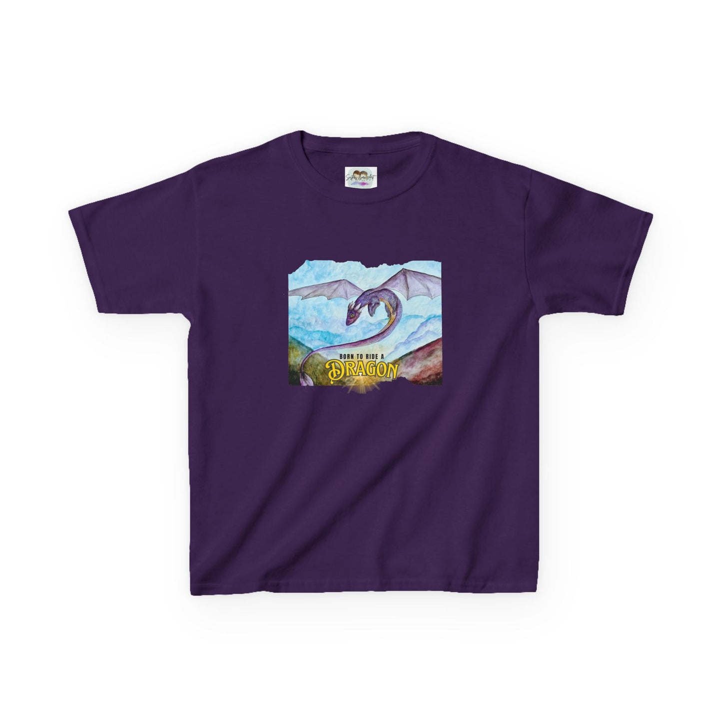 Fantasy Dragon Kids Tee, Born to Ride a Dragon Kids Shirt, Dragon Lover Gift, Children's Apparel, Unique Tee for Boys and Girls