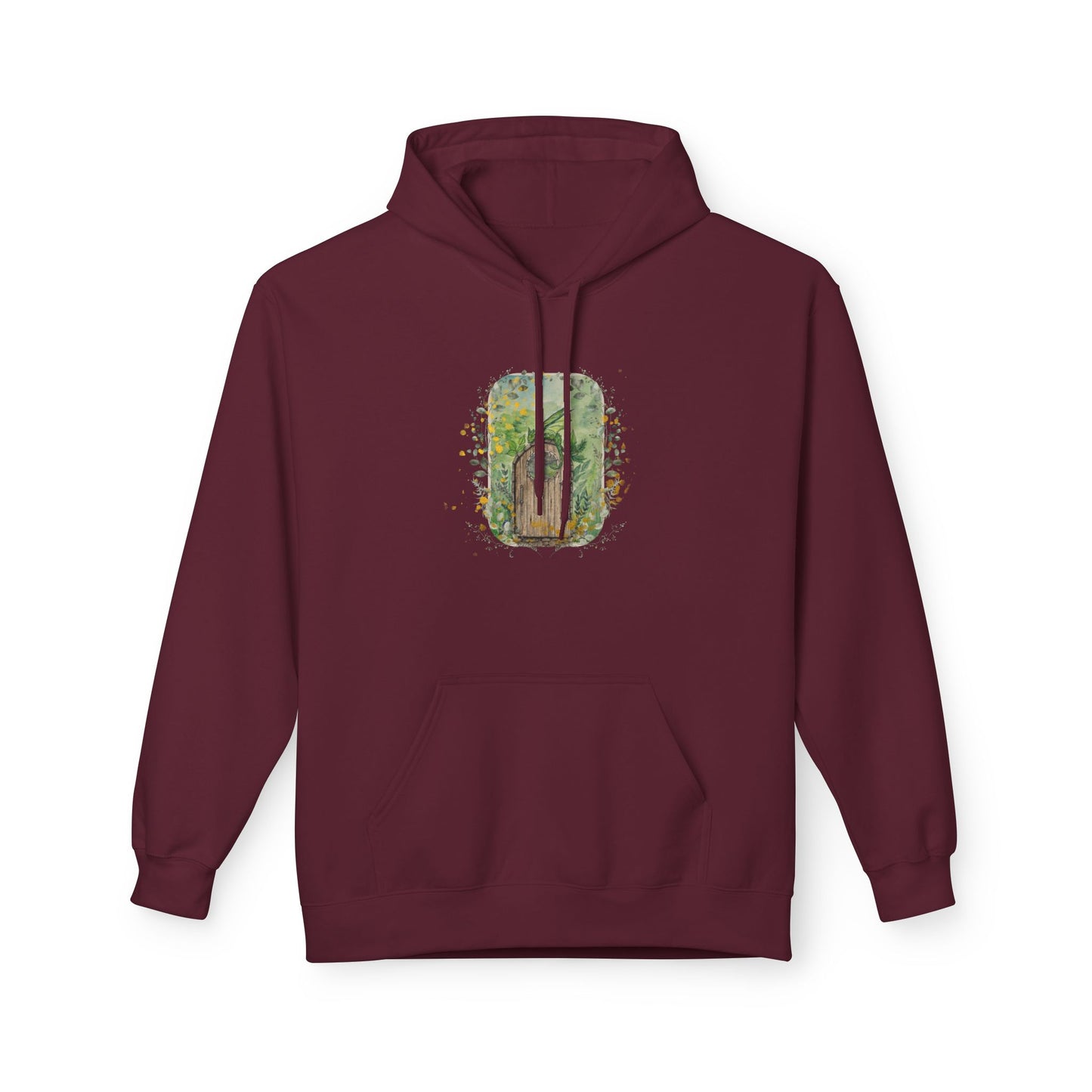 Nature-Inspired Dragon Unisex Fleece Hoodie, Cozy Wear, Outdoor Apparel, Eco-Friendly Gift, Perfect for Hiking, Casual Look