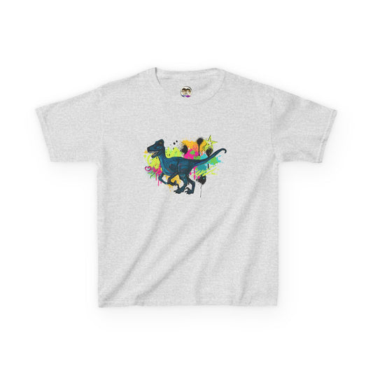 Raptor Dinosaur Adventure Kids Tee, Fun Kids T-Shirt, Colorful Dino Shirt, Gift for Boys and Girls, Birthday Gift