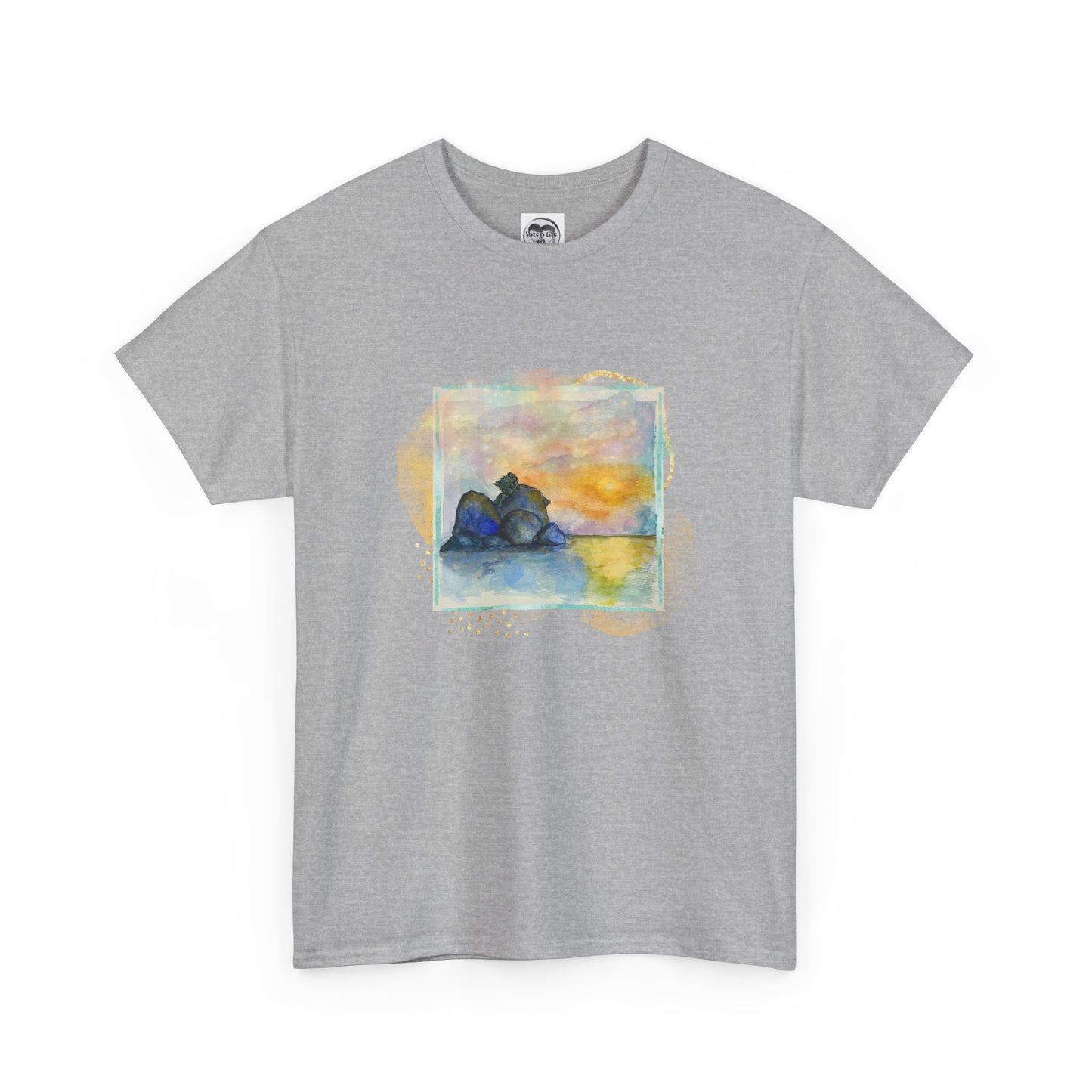 Sunset Dragon Unisex Tee, Unique Gift for Fantasy Lovers, Eco- Friendly Fashion