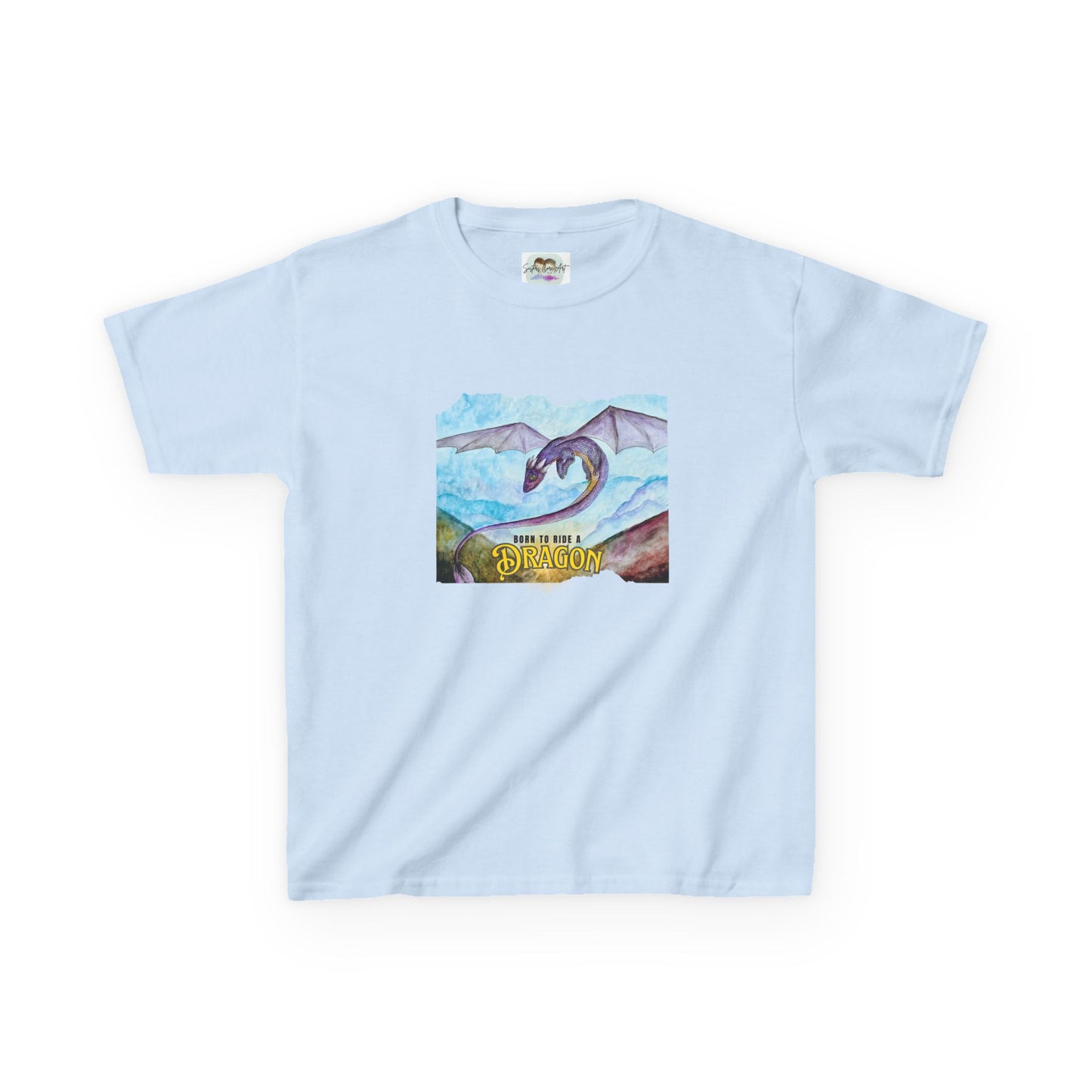 Fantasy Dragon Kids Tee, Born to Ride a Dragon Kids Shirt, Dragon Lover Gift, Children's Apparel, Unique Tee for Boys and Girls