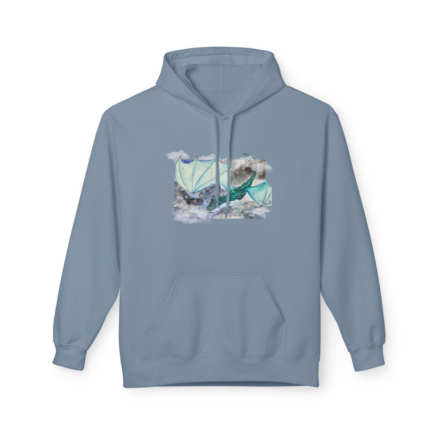 Cozy Dragon Fleece Hoodie - Perfect for Fans, Gift for Holidays, Casual Wear, Comfortable Outfit, Unique Dragon Design