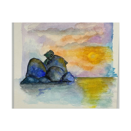 Scenic Sea Dragon Watercolor Rolled Posters, Wall Art Decor, Art Prints, Nature Prints, Home Decor, Gifts for Nature Lovers