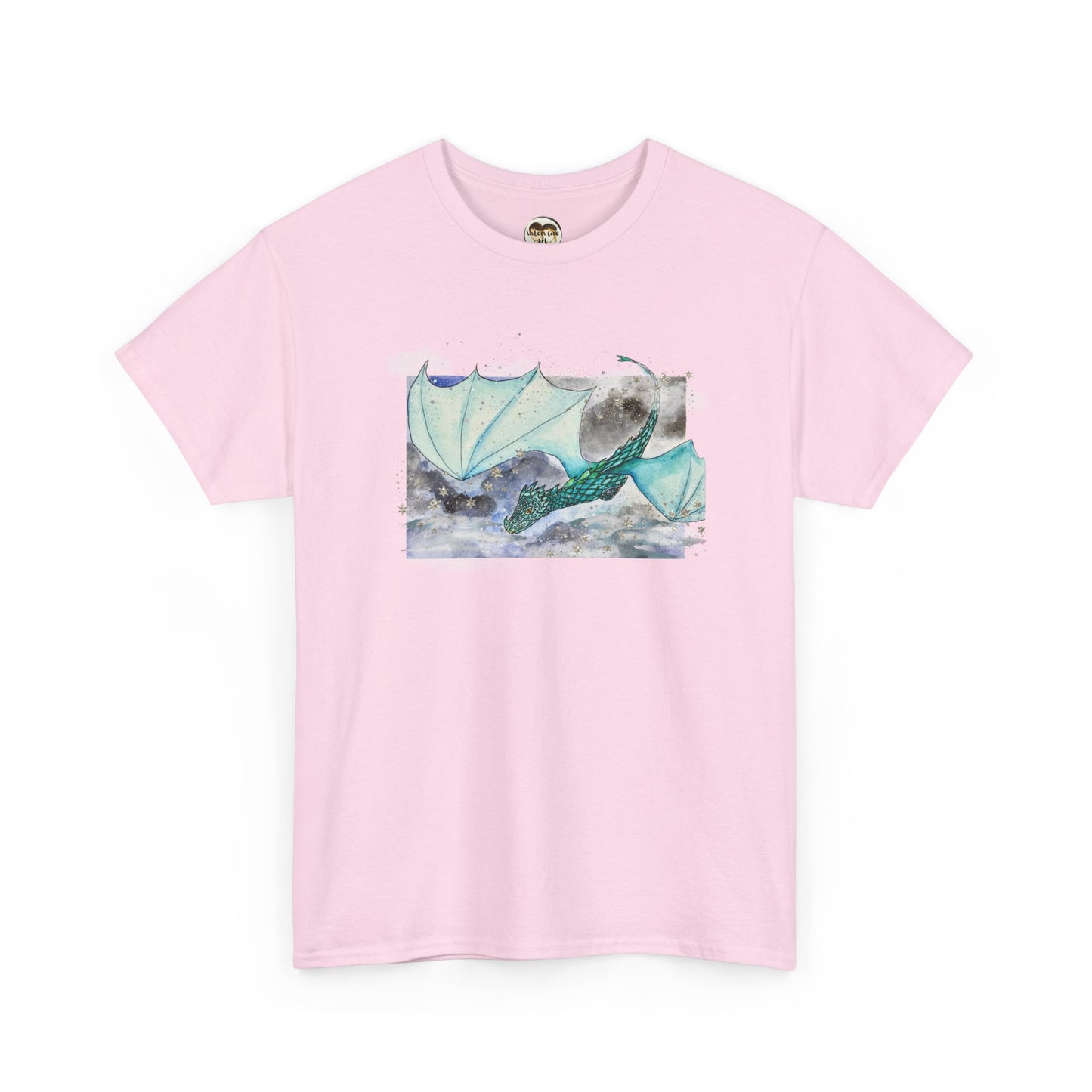 Dragon Flying through Storm Clouds Unisex Tee, Fantasy T-Shirt, Dragon Lover Gift, Eco-Friendly Apparel, Comfortable Casual Top, Unique Graphic Tee