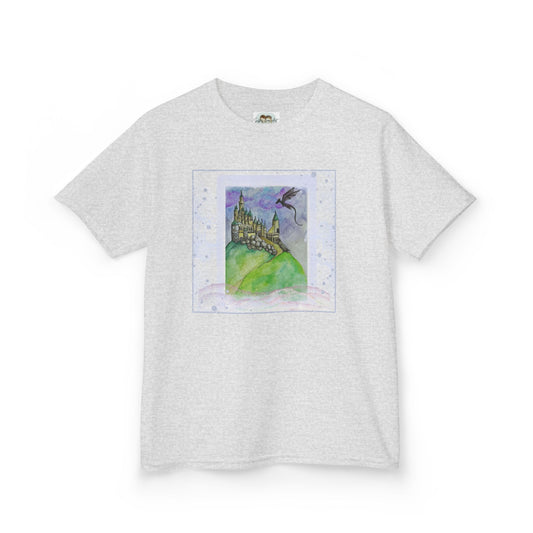 Colorful Adventure Kids Tee, Perfect for Playdates, Birthdays, Gifts, and Cozy Days, Dreamy Castle Design, Fun Shirt for Boys and Girls
