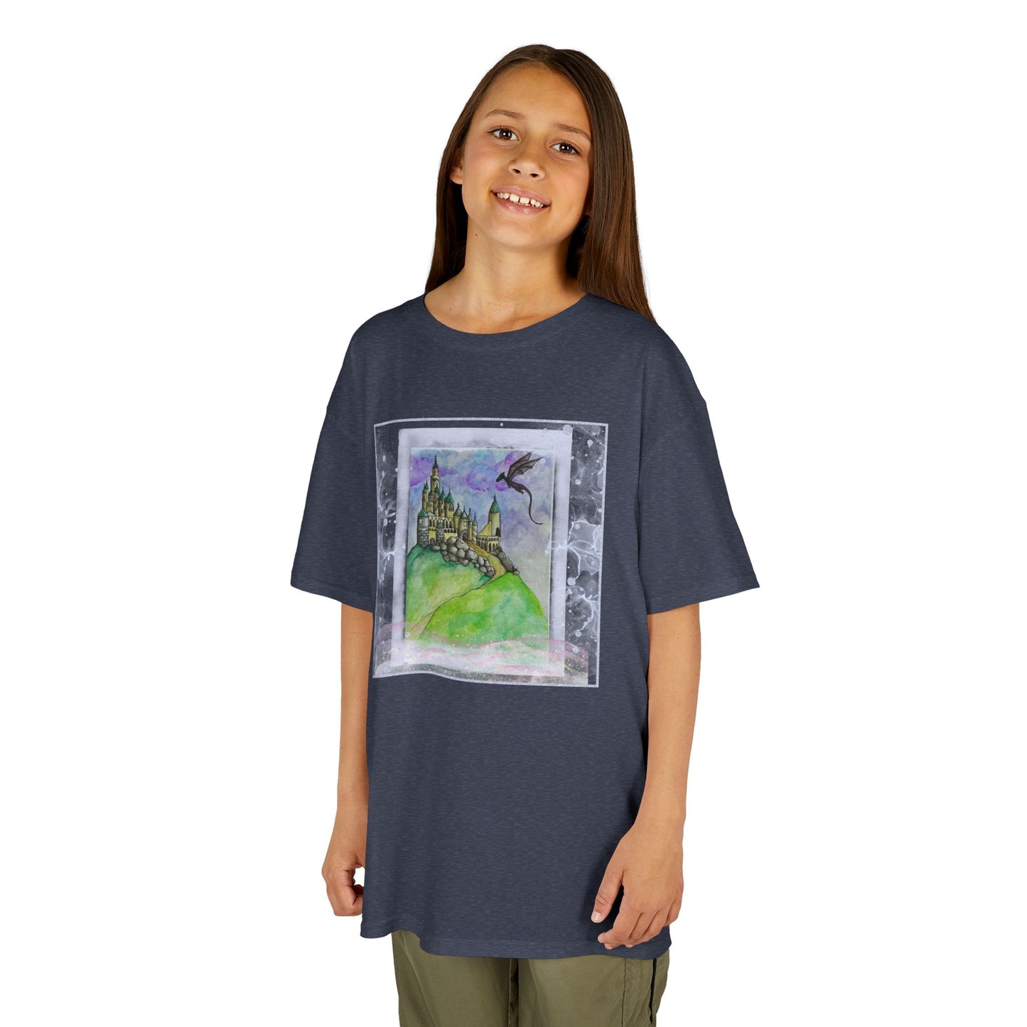 Colorful Adventure Kids Tee, Perfect for Playdates, Birthdays, Gifts, and Cozy Days, Dreamy Castle Design, Fun Shirt for Boys and Girls