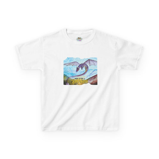 Fantasy Dragon Kids Tee, Born to Ride a Dragon Kids Shirt, Dragon Lover Gift, Children's Apparel, Unique Tee for Boys and Girls