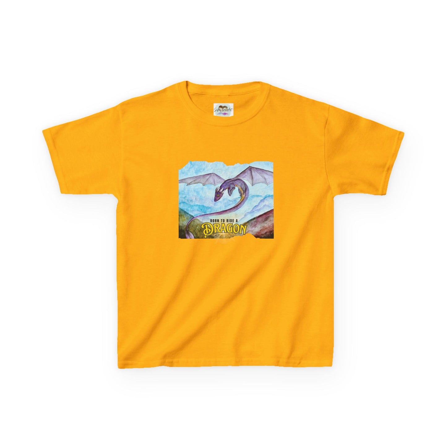 Fantasy Dragon Kids Tee, Born to Ride a Dragon Kids Shirt, Dragon Lover Gift, Children's Apparel, Unique Tee for Boys and Girls