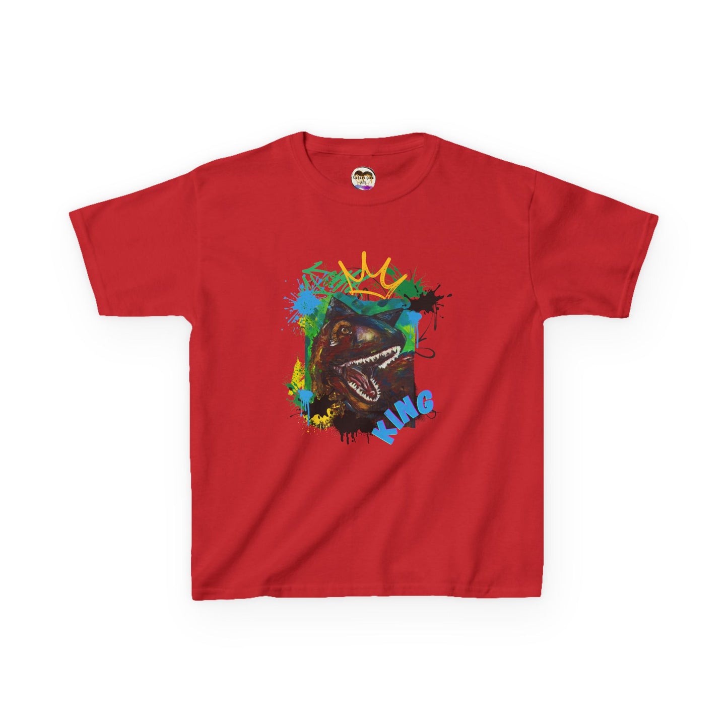 Dino King Kids Tee, Fun Dinosaur Shirt, Gift for Young Explorers, Birthday Party Outfit, School Shirt