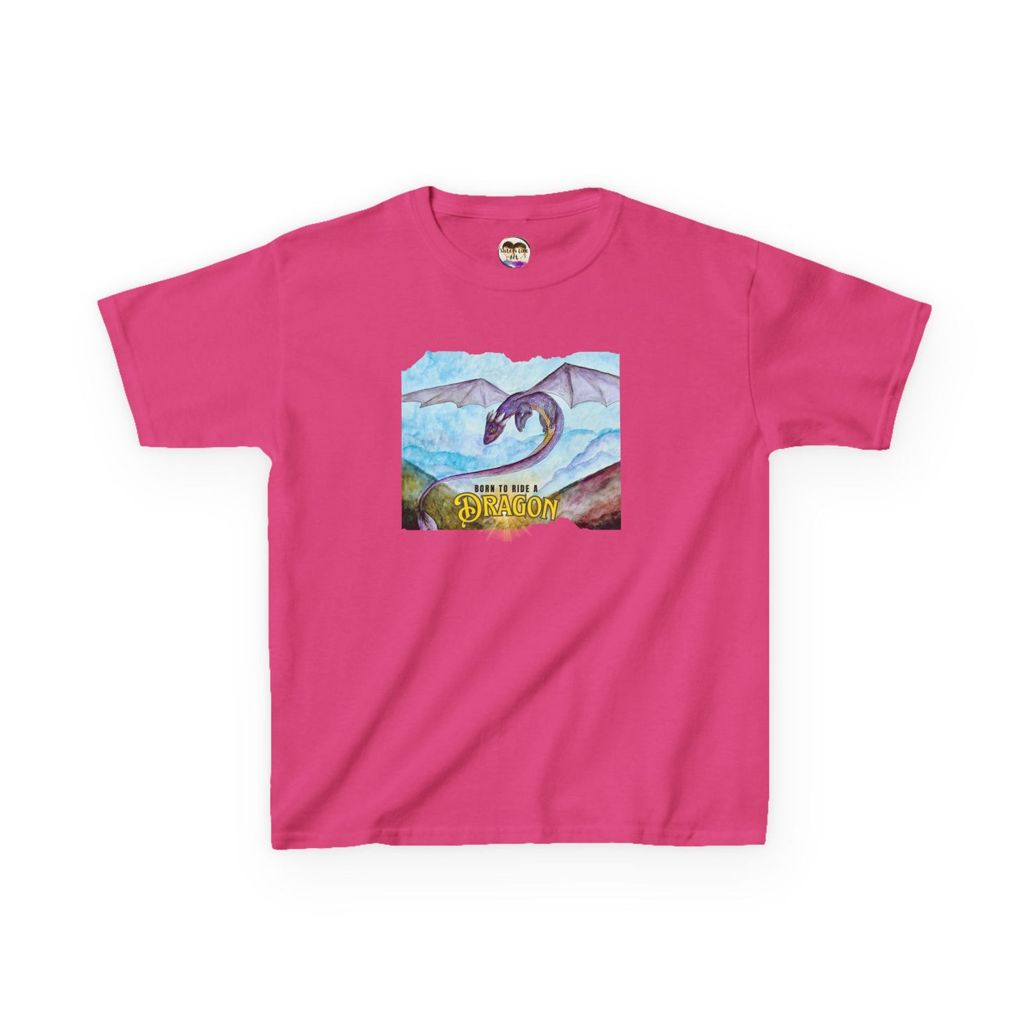 Fantasy Dragon Kids Tee, Born to Ride a Dragon