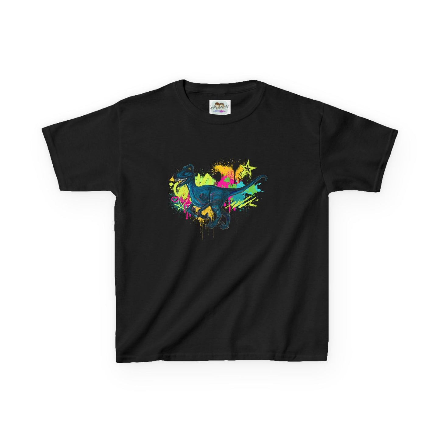 Raptor Dinosaur Adventure Kids Tee, Fun Kids T-Shirt, Colorful Dino Shirt, Gift for Boys and Girls, Birthday Gift