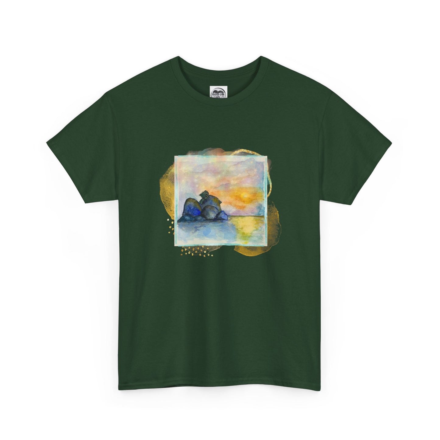 Sunset Dragon Unisex Tee, Unique Gift for Fantasy Lovers, Eco- Friendly Fashion