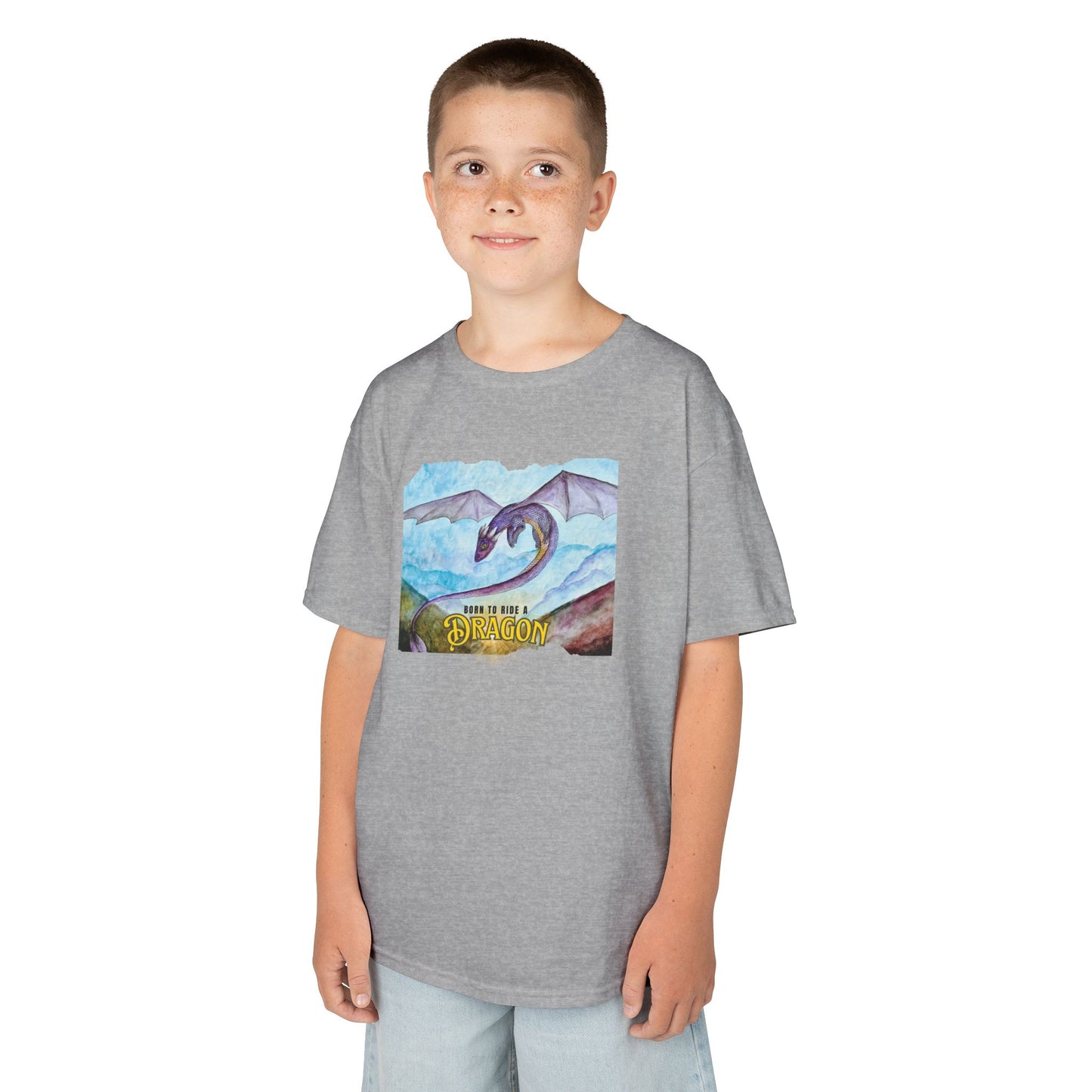 Fantasy Dragon Kids Tee, Born to Ride a Dragon