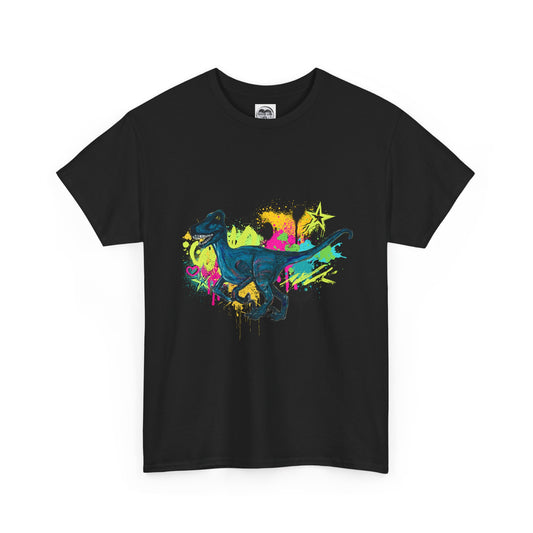 Dinosaur Art Unisex Heavy Cotton Tee | Perfect for Dinosaur Lovers, Fun Gift for Birthdays, Unique Fashion Statement