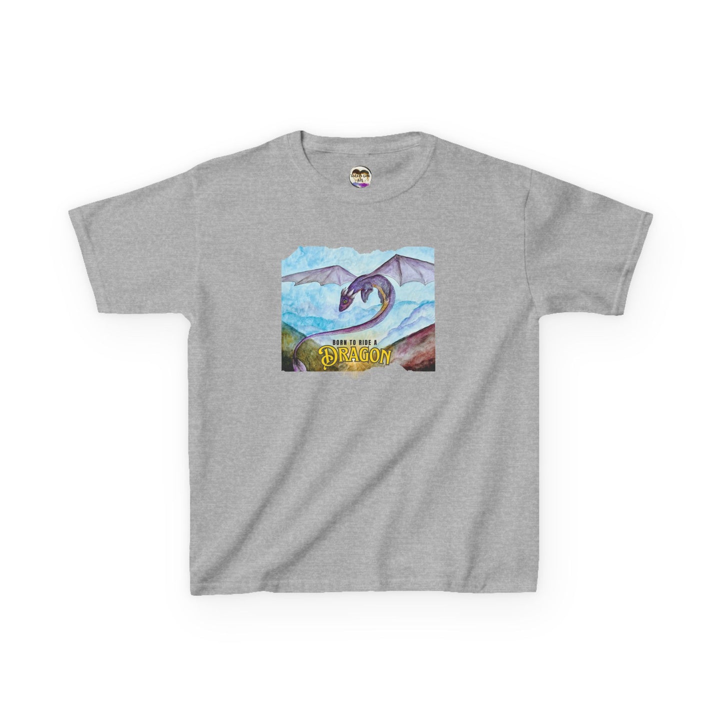 Fantasy Dragon Kids Tee, Born to Ride a Dragon