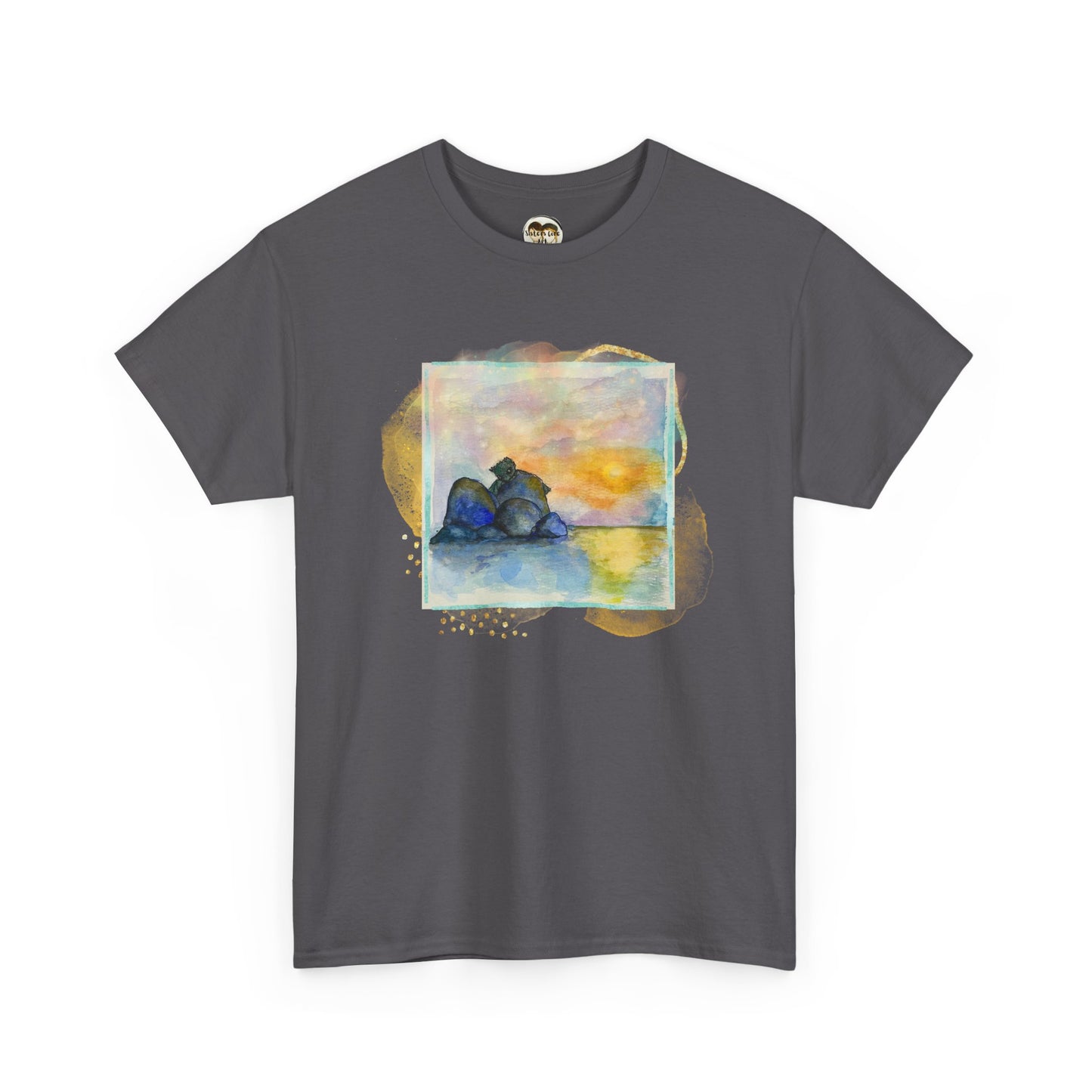 Sunset Dragon Unisex Tee, Unique Gift for Fantasy Lovers, Eco- Friendly Fashion