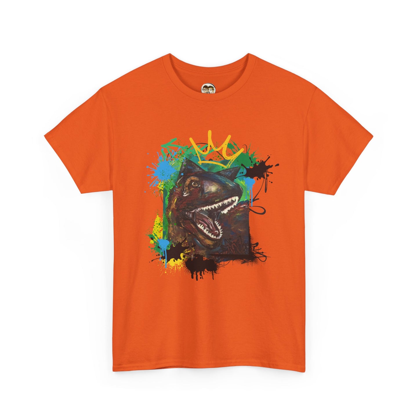 Dinosaur Graphic Tee, Unisex Heavy Cotton T-Shirt, Fun Art Tee, Casual Wear, Gift for Dino Lovers, Summer Style