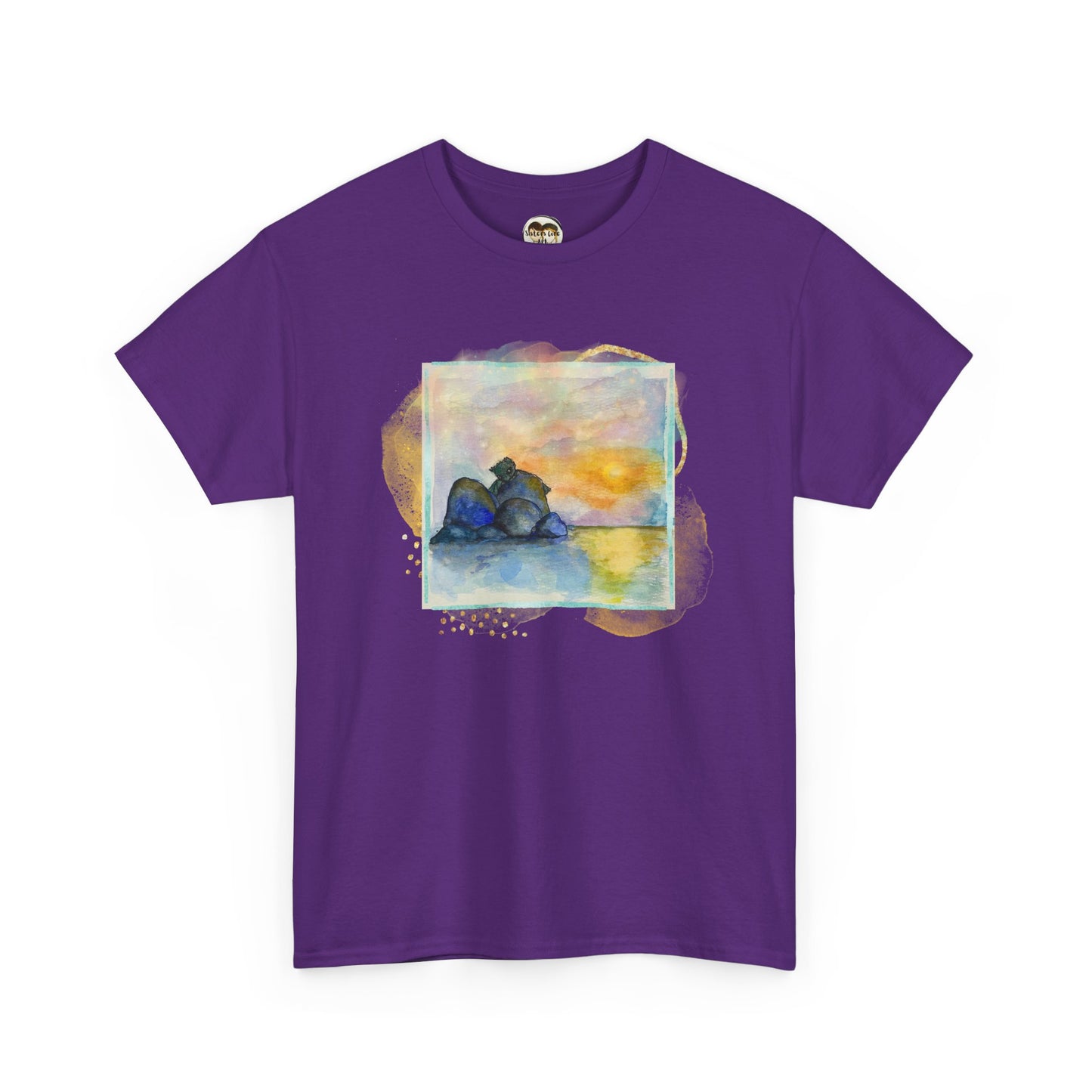 Sunset Dragon Unisex Tee, Unique Gift for Fantasy Lovers, Eco- Friendly Fashion