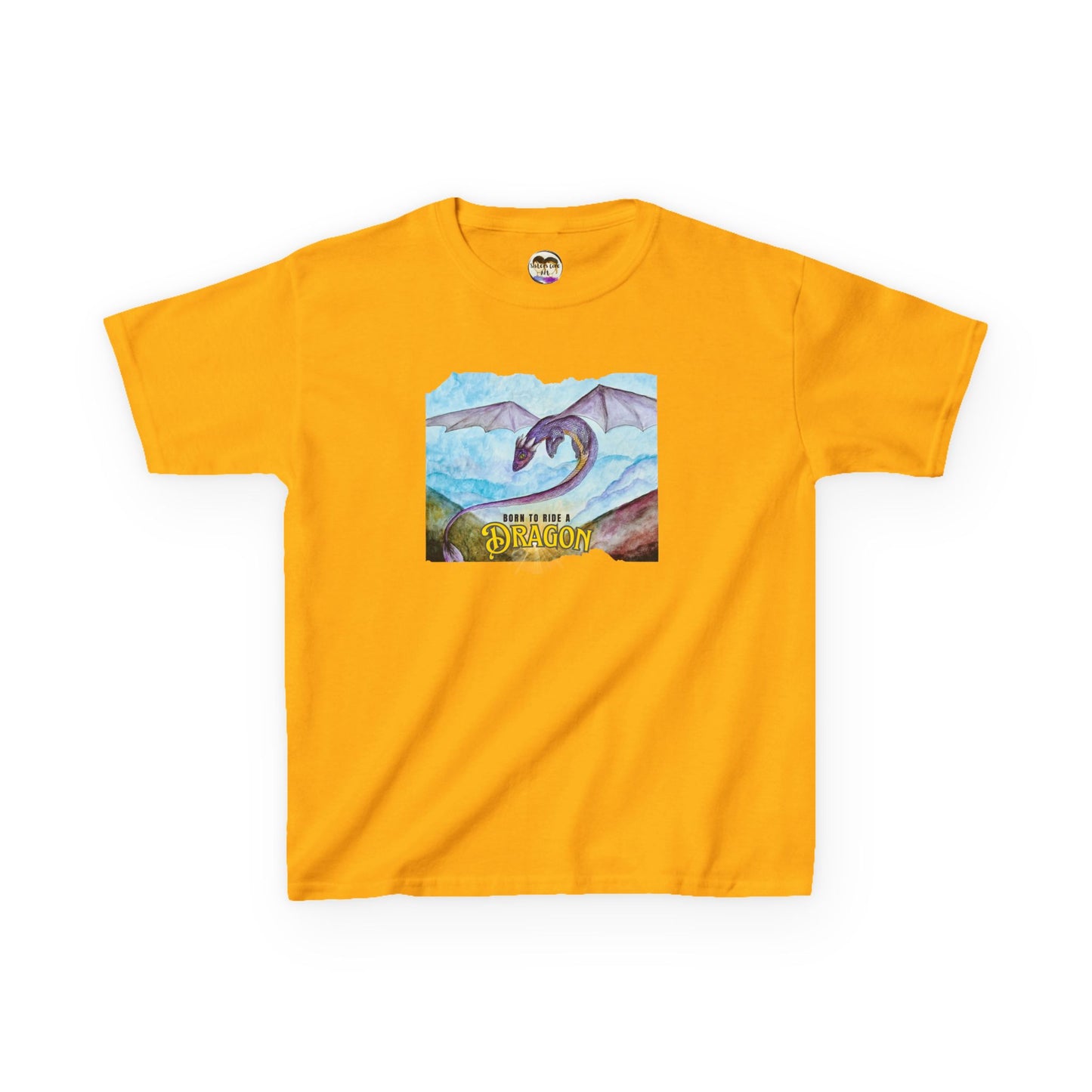 Fantasy Dragon Kids Tee, Born to Ride a Dragon
