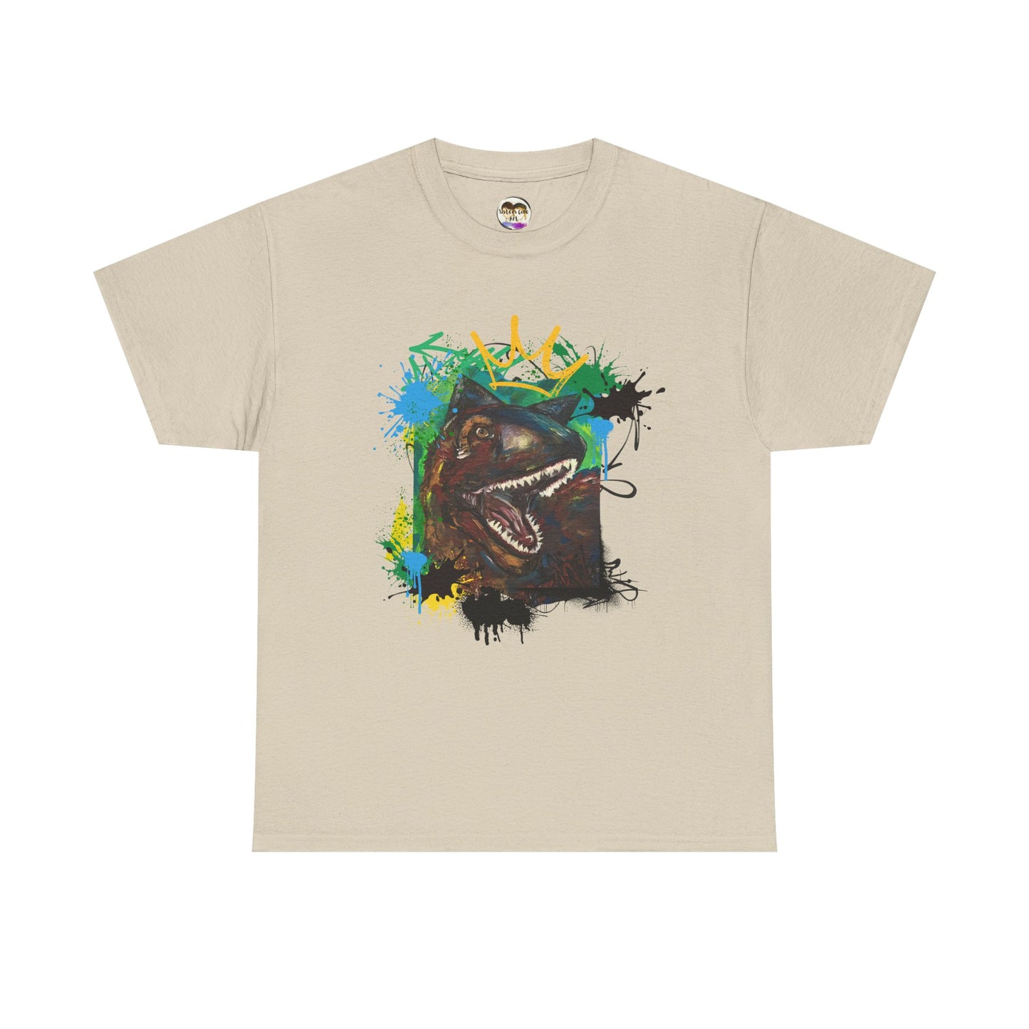 Dinosaur Graphic Tee, Unisex Heavy Cotton T-Shirt, Fun Art Tee, Casual Wear, Gift for Dino Lovers, Summer Style