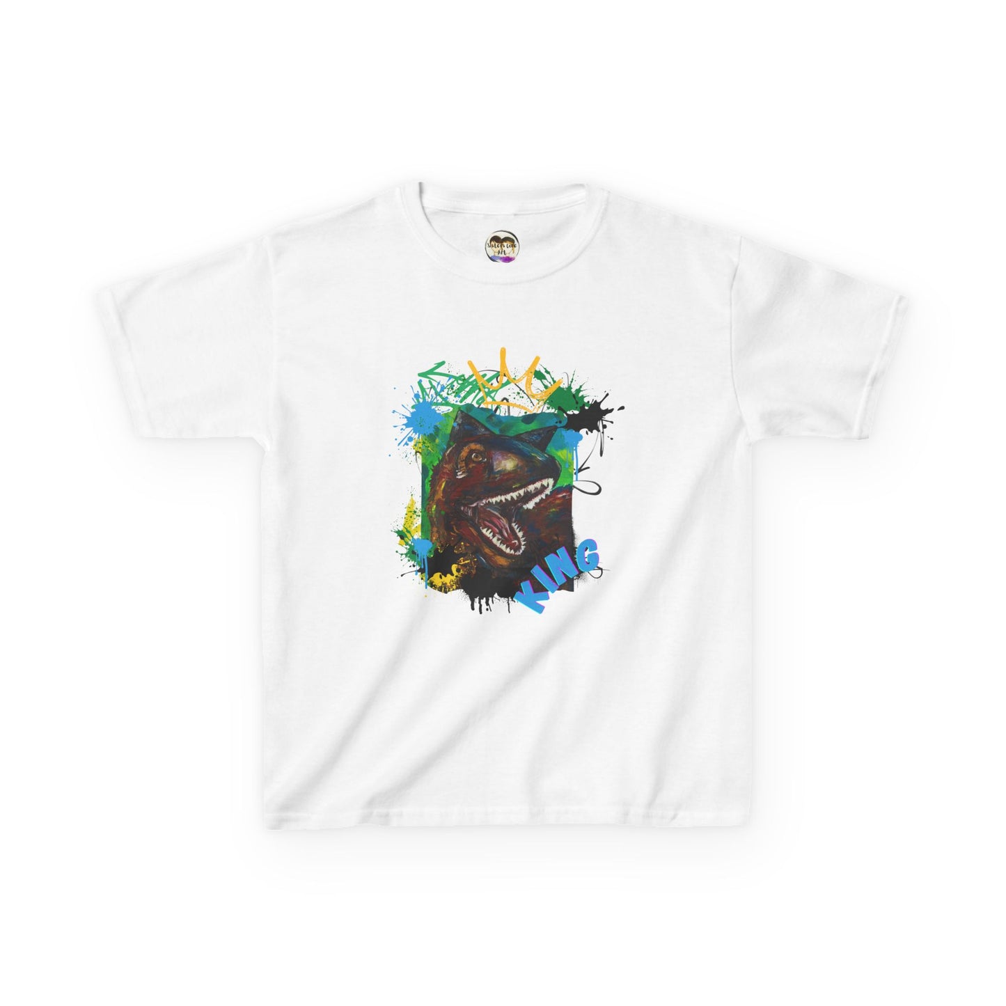 Dino King Kids Tee, Fun Dinosaur Shirt, Gift for Young Explorers, Birthday Party Outfit, School Shirt