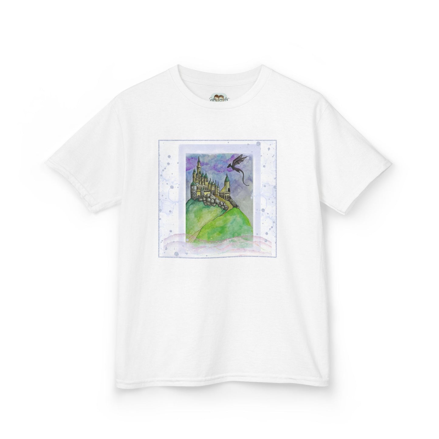 Colorful Adventure Kids Tee, Perfect for Playdates, Birthdays, Gifts, and Cozy Days, Dreamy Castle Design, Fun Shirt for Boys and Girls