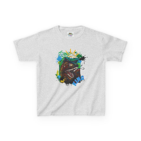 Dino King Kids Tee, Fun Dinosaur Shirt, Gift for Young Explorers, Birthday Party Outfit, School Shirt