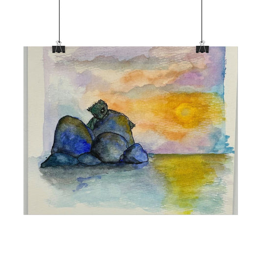 Scenic Sea Dragon Watercolor Rolled Posters, Wall Art Decor, Art Prints, Nature Prints, Home Decor, Gifts for Nature Lovers