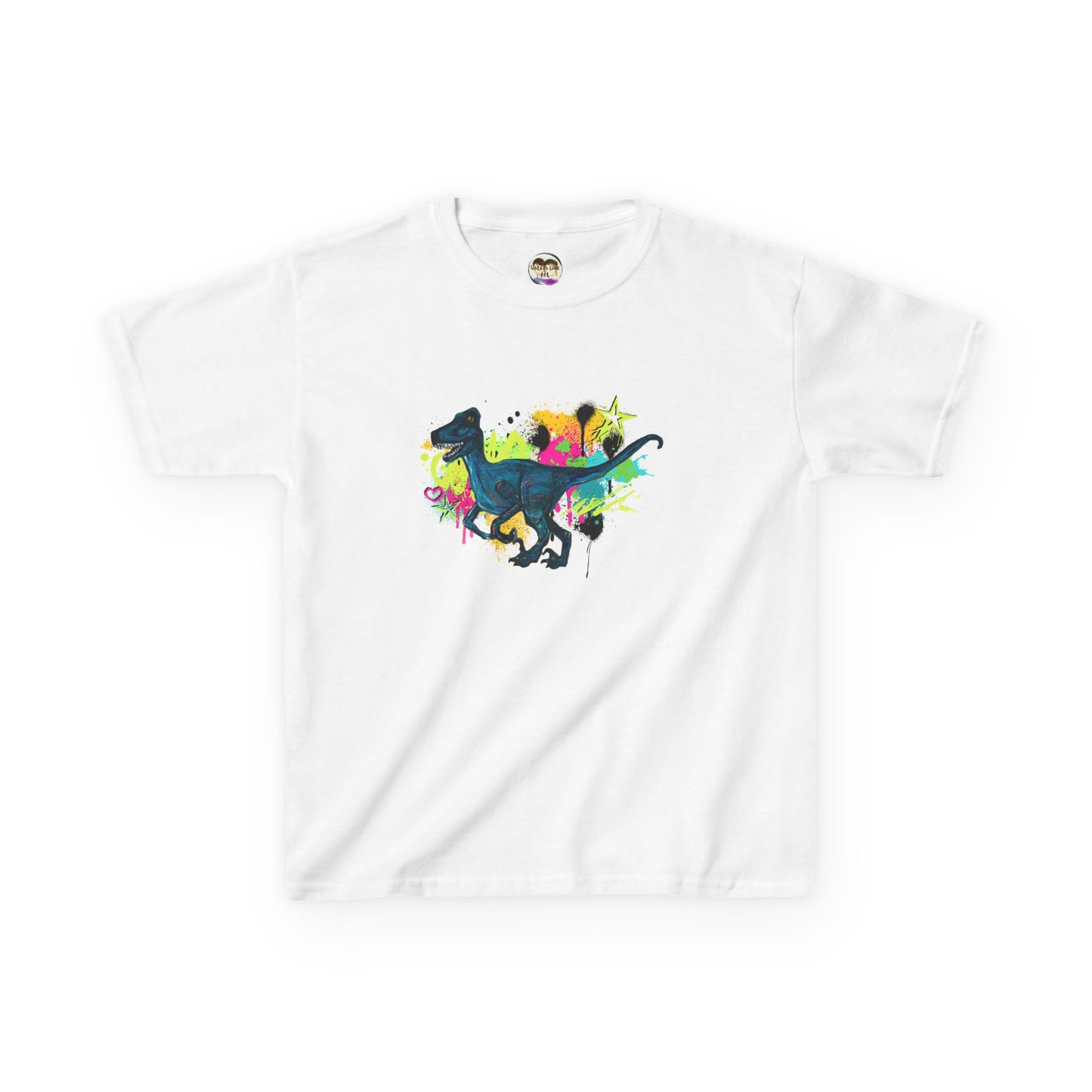 Raptor Dinosaur Adventure Kids Tee, Fun Kids T-Shirt, Colorful Dino Shirt, Gift for Boys and Girls, Birthday Gift