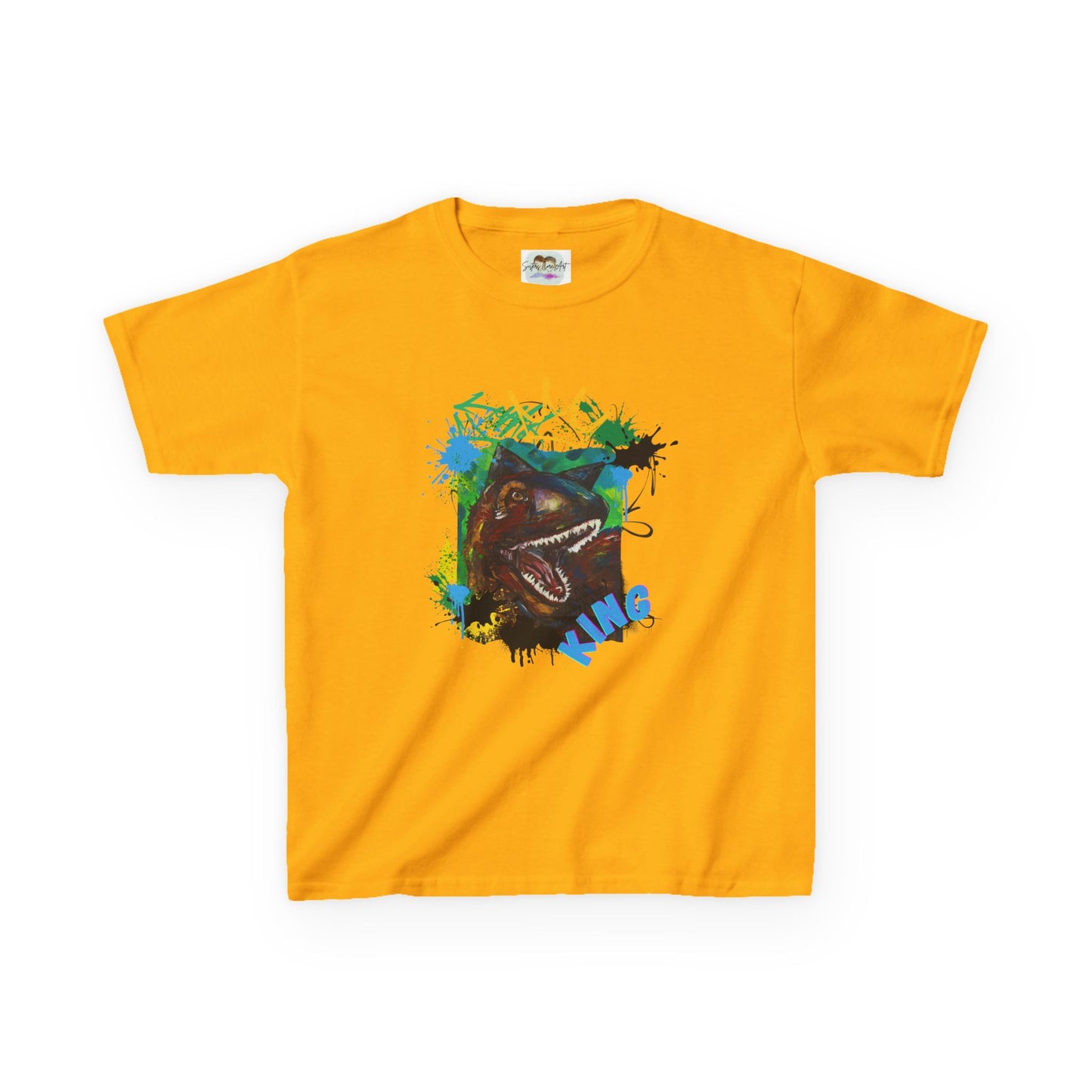 Dino King Kids Tee, Fun Dinosaur Shirt, Gift for Young Explorers, Birthday Party Outfit, School Shirt
