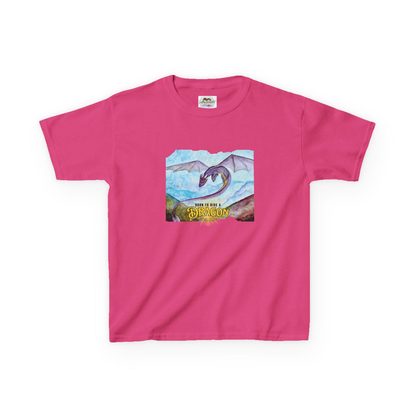 Fantasy Dragon Kids Tee, Born to Ride a Dragon Kids Shirt, Dragon Lover Gift, Children's Apparel, Unique Tee for Boys and Girls