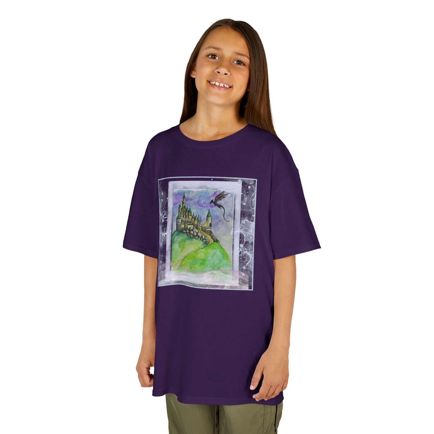 Colorful Adventure Kids Tee, Perfect for Playdates, Birthdays, Gifts, and Cozy Days, Dreamy Castle Design, Fun Shirt for Boys and Girls