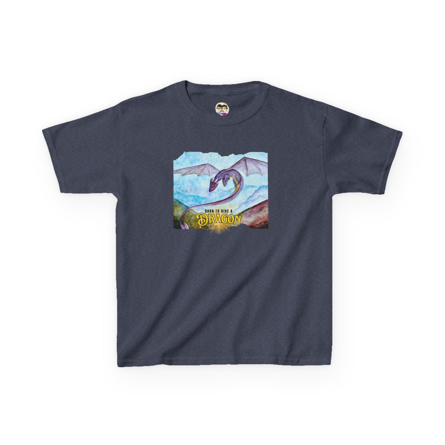 Fantasy Dragon Kids Tee, Born to Ride a Dragon