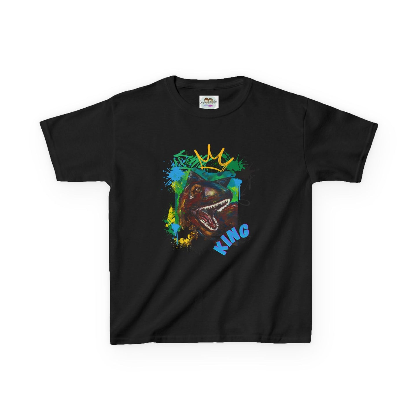 Dino King Kids Tee, Fun Dinosaur Shirt, Gift for Young Explorers, Birthday Party Outfit, School Shirt